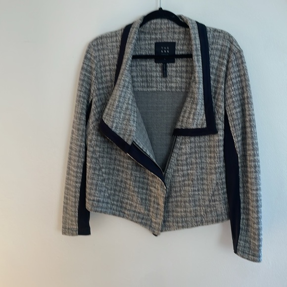The Ark  Black Tweed Moto Jacket L - Picture 3 of 7